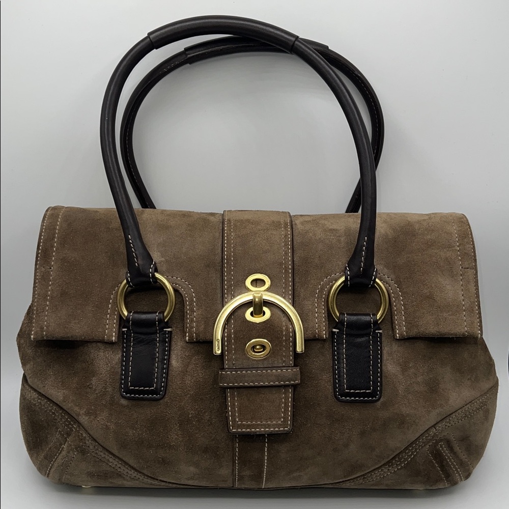 Coach Vintage 2005 Soho Suede Flap Satchel